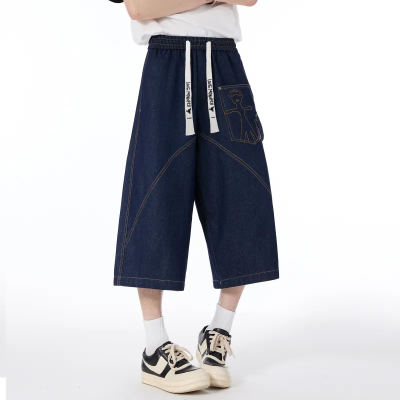Love Monster Denim Shorts Unisex-10