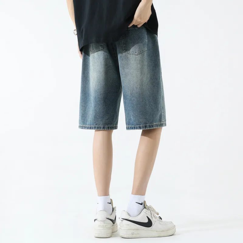 Love Monster Denim Shorts Unisex-4