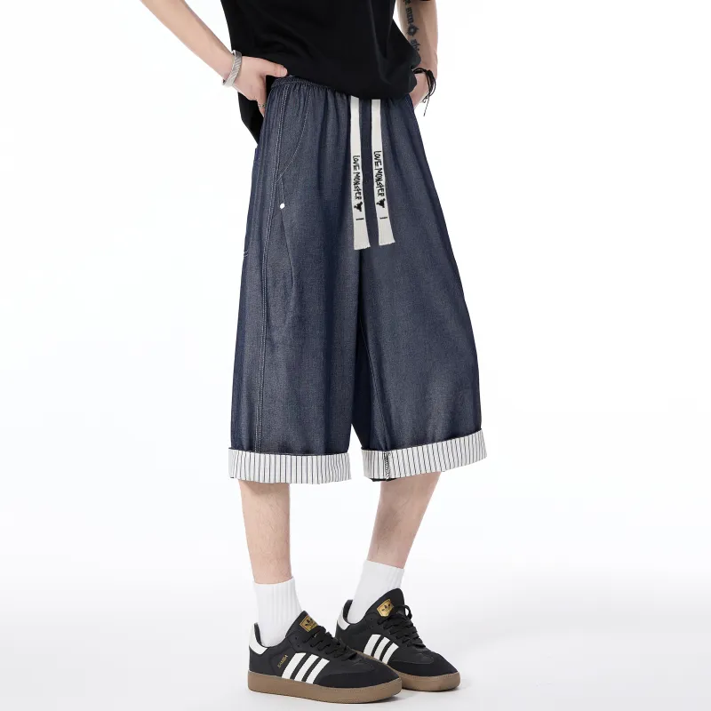 Love Monster Denim Shorts Unisex-5