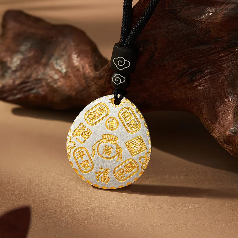 Fengxiang Good Gifts S999 Fine Silver Necklaces Unisex-2
