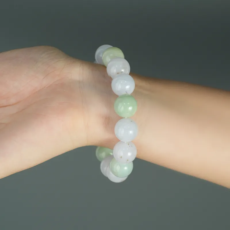 Seven Colorful Treasures Glutinous Jade Jadeite Bracelets Men's-2