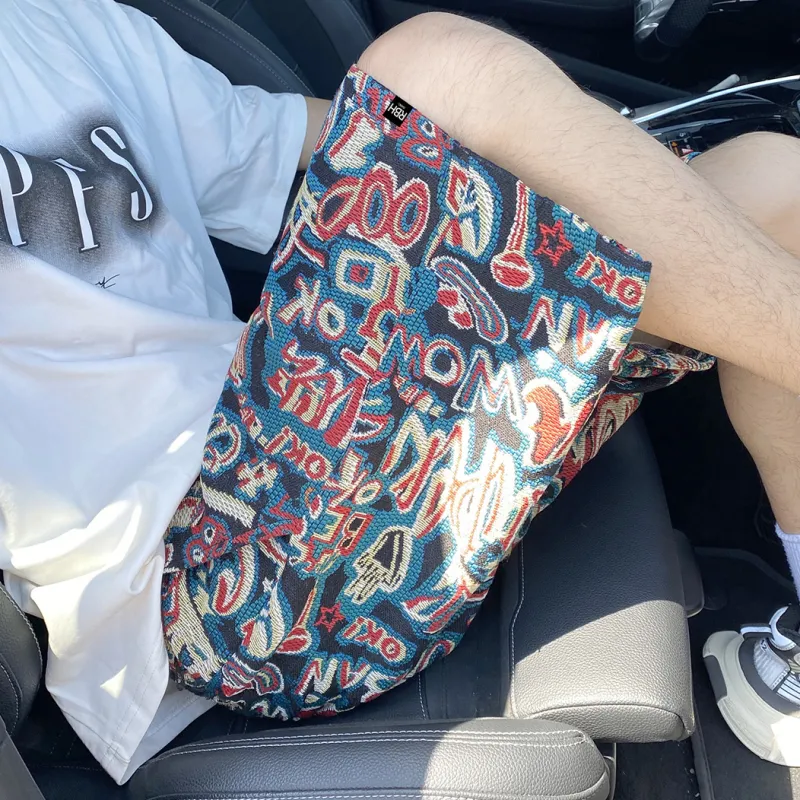 ROBINHOOD Casual Shorts Unisex Red-5