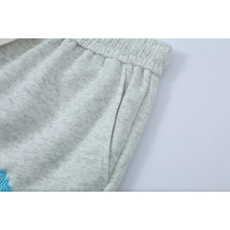 ROBINHOOD Casual Shorts Unisex White Heather Gray-5