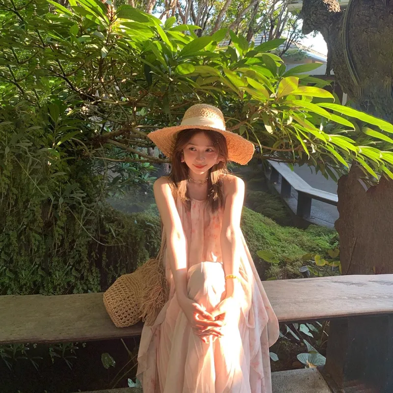 IDLE SOUL Summer Slip Dress Women's Dusty Pink-5