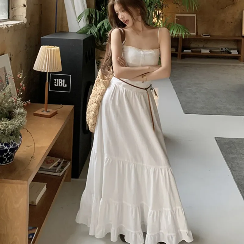 IDLE SOUL Slip Dresses Women's White-2