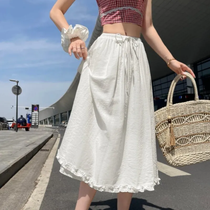 IDLE SOUL Casual Long Skirt Women's-2