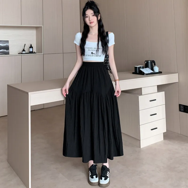 IDLE SOUL Casual Long Skirt Women's-8