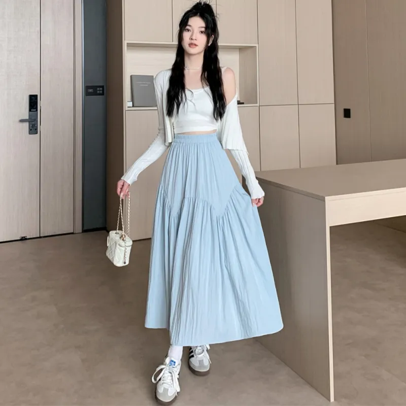 IDLE SOUL Casual Long Skirt Women's-16