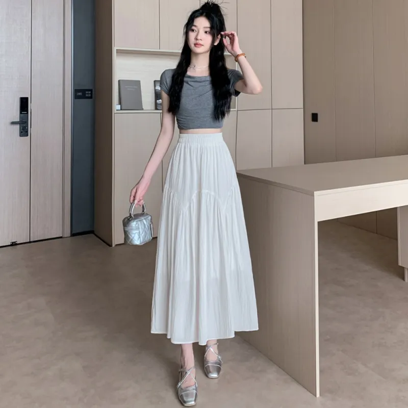 IDLE SOUL Casual Long Skirt Women's-1