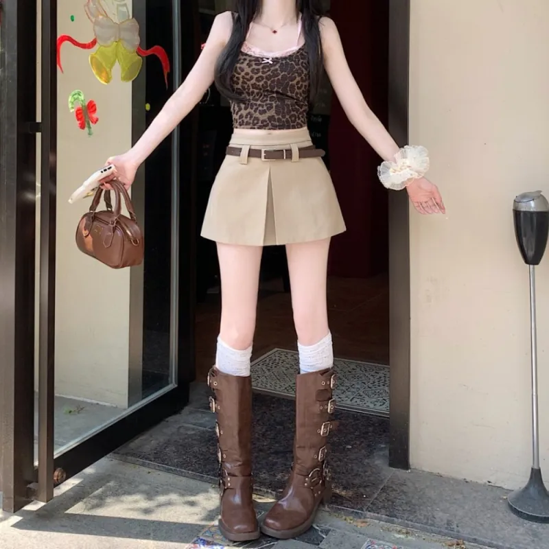 IDLE SOUL Casual Short Skirts Women's-6