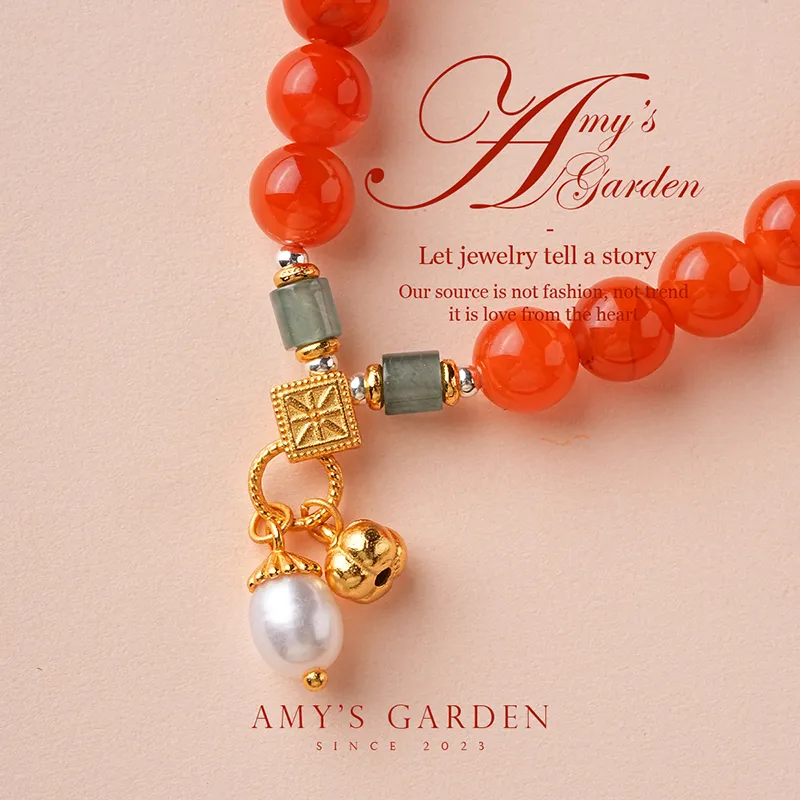 Amy's Garden Southern Red Agate Bracelets Women's-3
