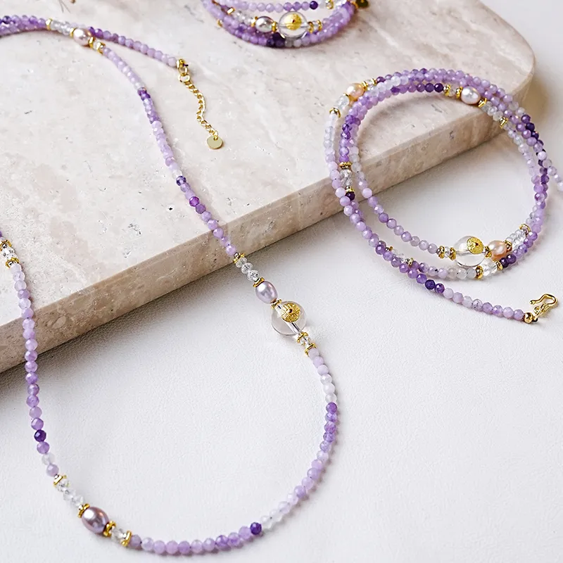 Amy's Garden Purple Mica Bracelets Women's-1