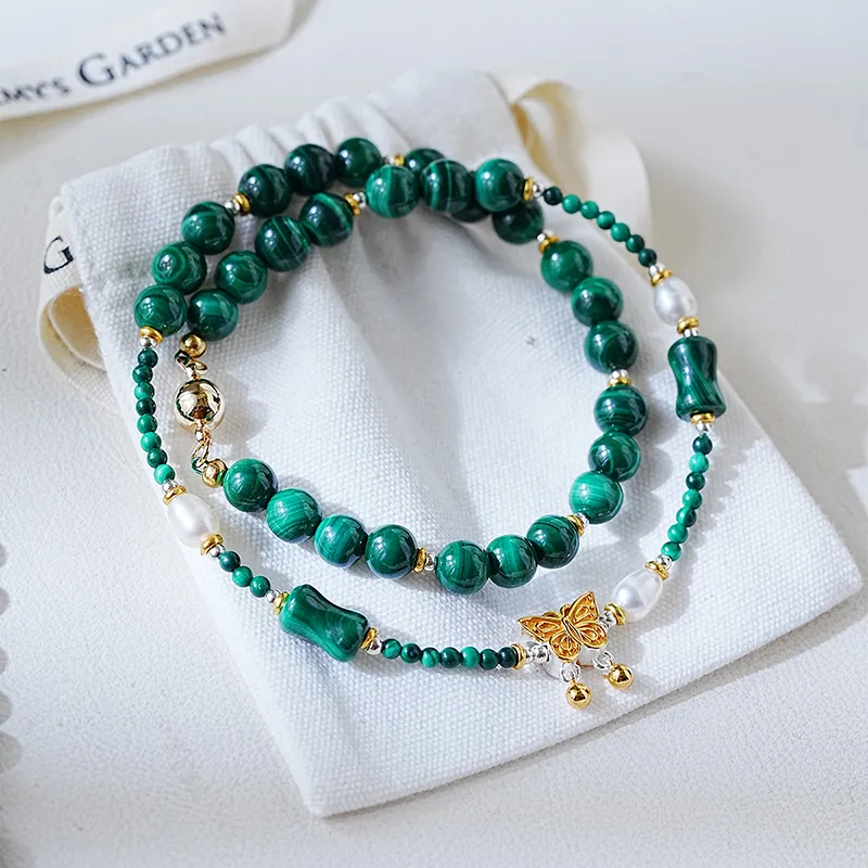 Amy's Garden Natural Malachite Bracelets Women's-3
