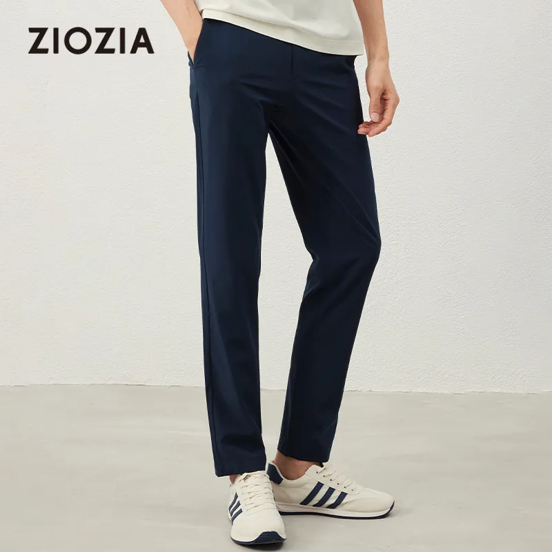 ZIOZIA Casual Pants Men's Navy Blue-3