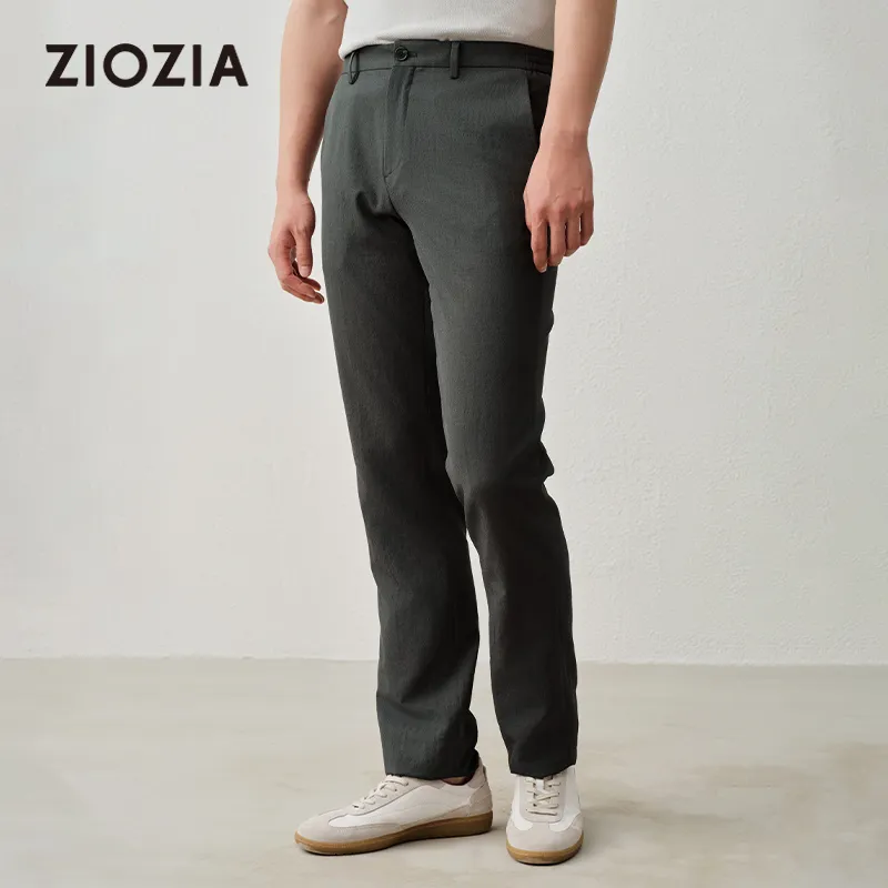 ZIOZIA x TONGQINNANZHUANG Spring Summer Casual Pants Men's Green-2