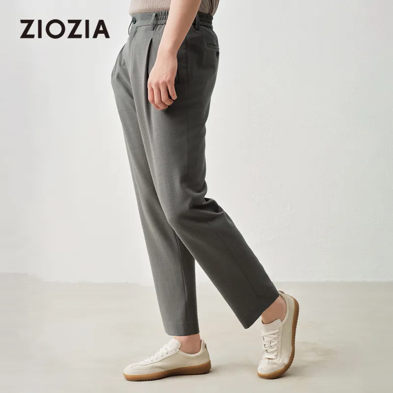 ZIOZIA x TONGQINNANZHUANG Summer Casual Pants Men's Green-4