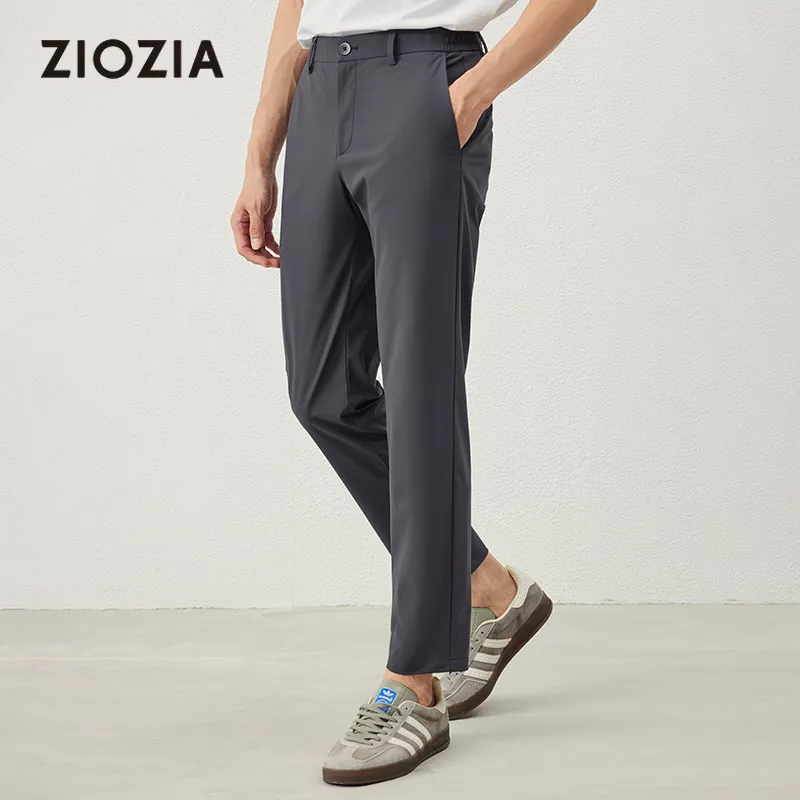 ZIOZIA Casual Pants Men's Charcoal Gray-2