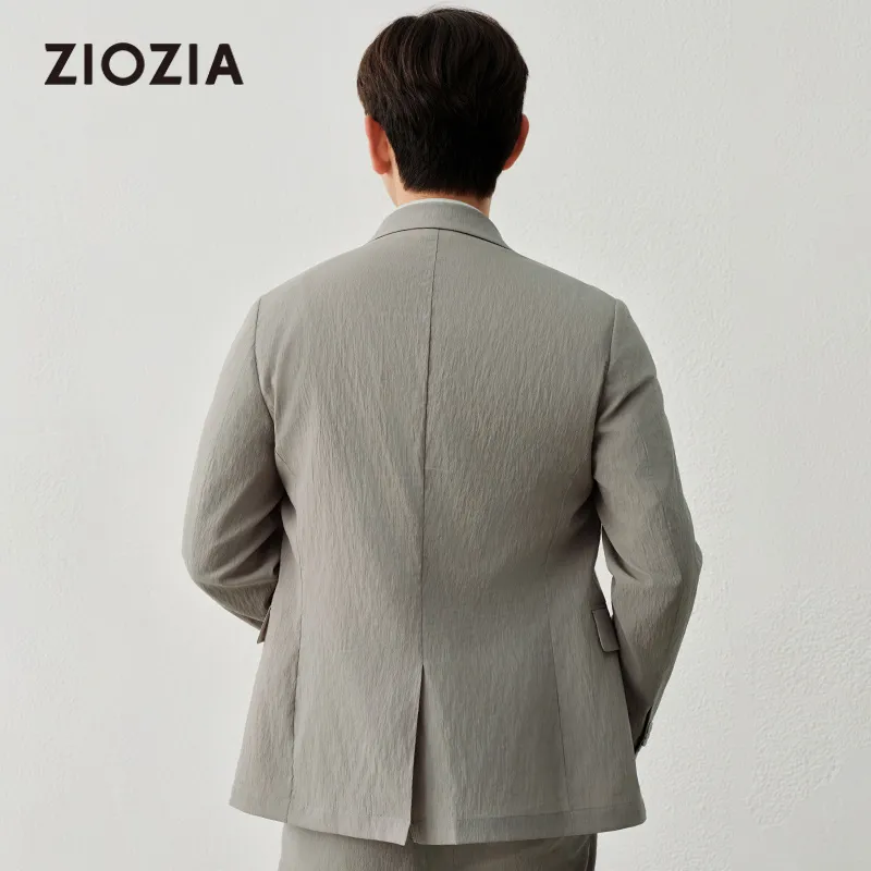 ZIOZIA x TONGQINNANZHUANG Spring Business Suit Men's Light Gray-1