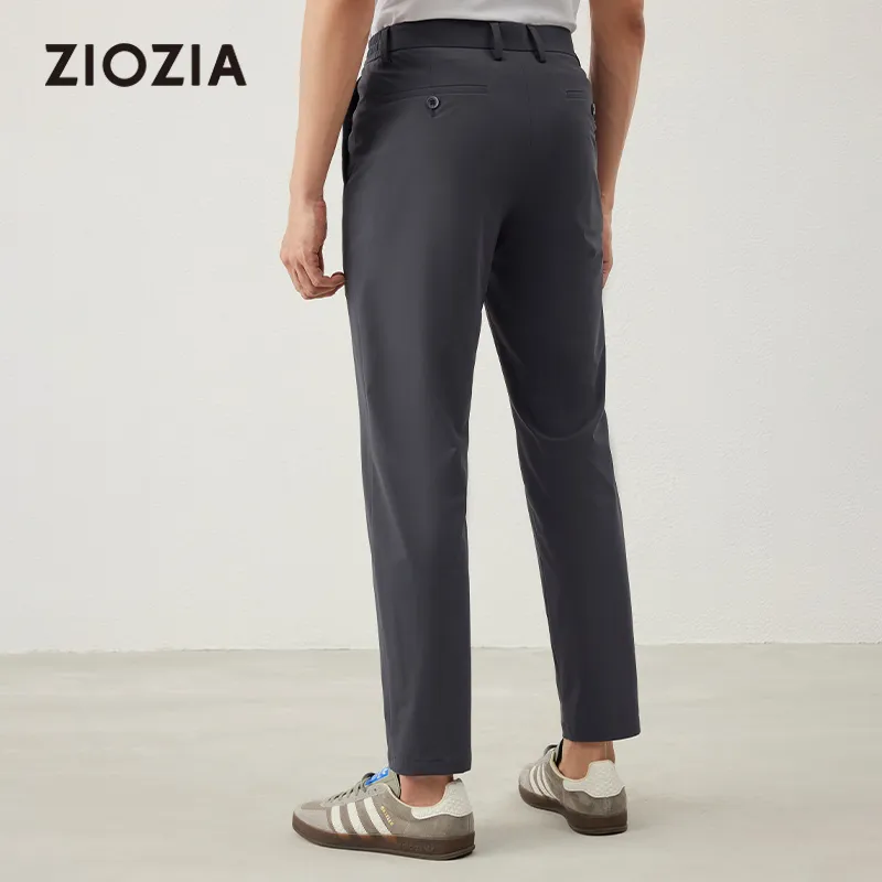 ZIOZIA Casual Pants Men's Charcoal Gray-4