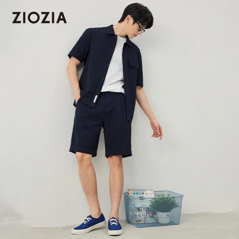 ZIOZIA x TONGQINNANZHUANG Summer Shirt Men's-11