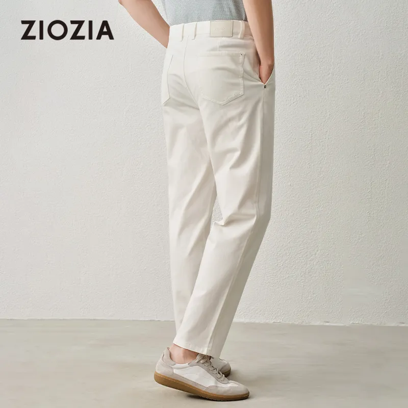 ZIOZIA x TONGQINNANZHUANG All Season All Jeans Men's White-4