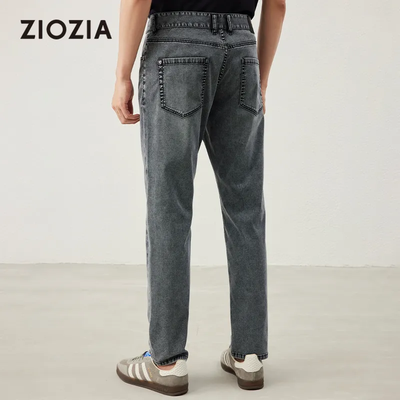 ZIOZIA Jeans Men Gray-4