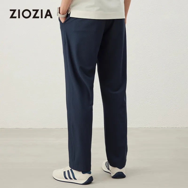 ZIOZIA Casual Pants Men's Navy Blue-1