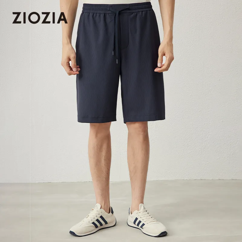 ZIOZIA Casual Shorts Men's Navy Blue-1