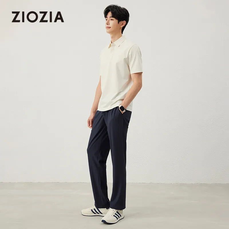 ZIOZIA x TONGQINNANZHUANG Summer Polo Shirt Men's White-4