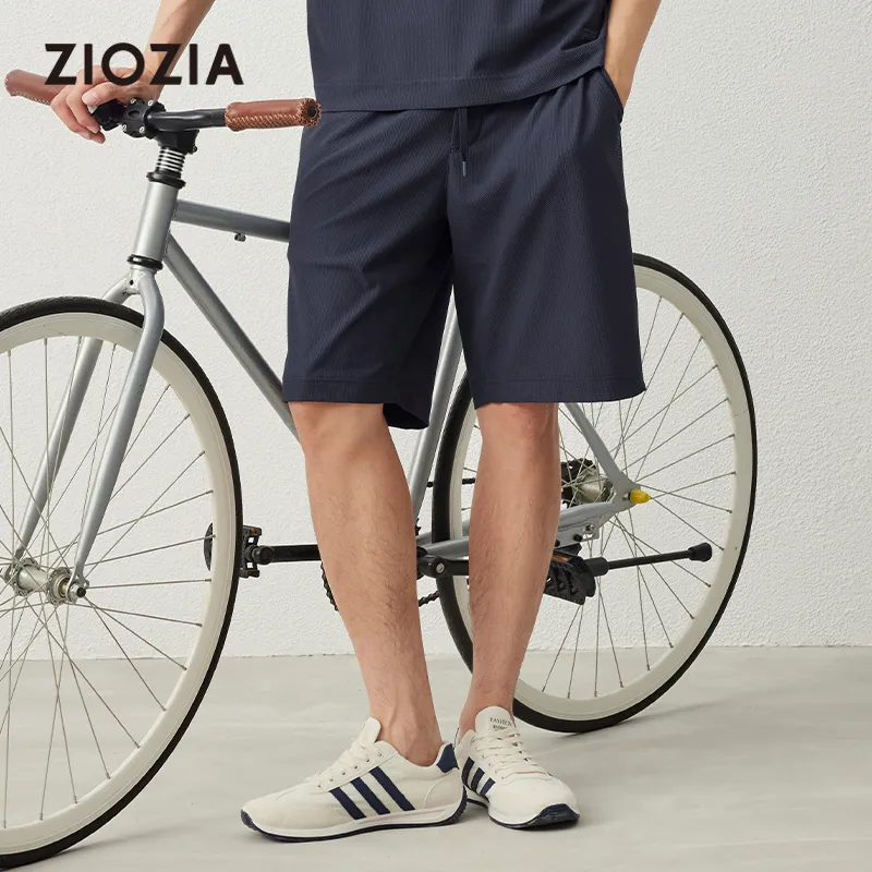 ZIOZIA Casual Shorts Men's Navy Blue-3