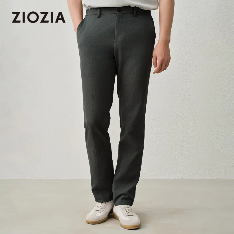 ZIOZIA x TONGQINNANZHUANG Spring Summer Casual Pants Men's Green-1
