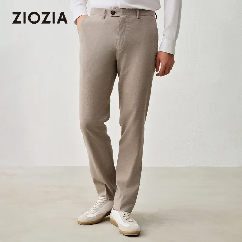 ZIOZIA x TONGQINNANZHUANG Spring Suit Trouser Men's Khaki-1
