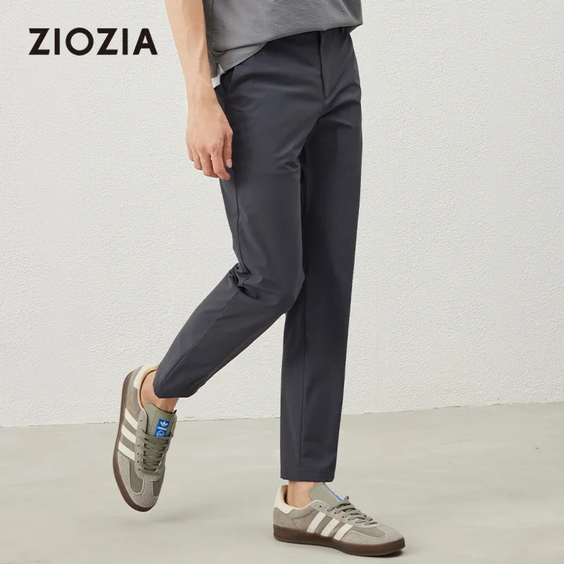 ZIOZIA Casual Pants Men's Charcoal Gray-3