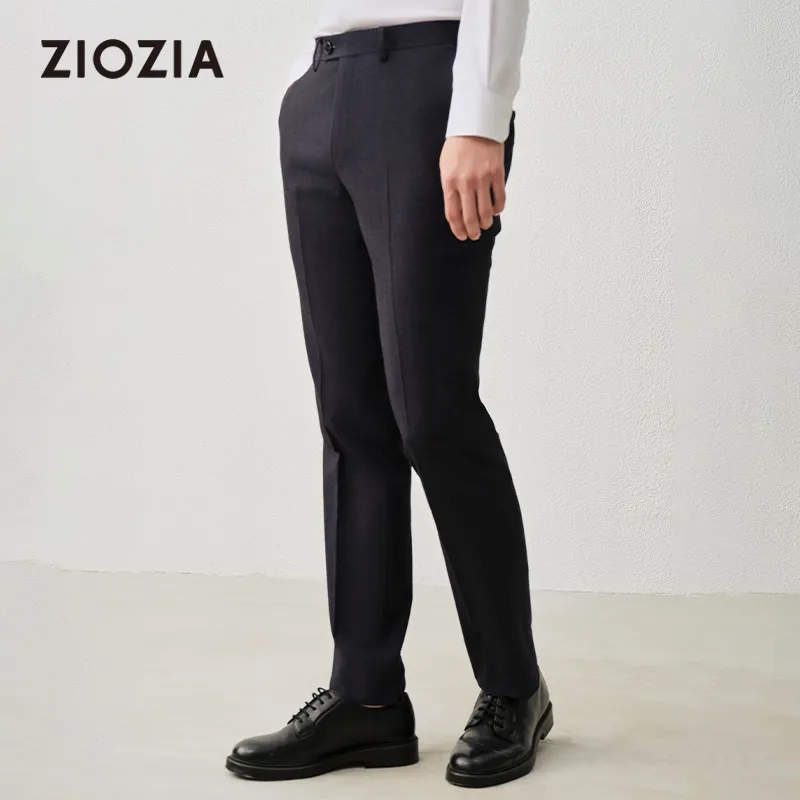 ZIOZIA x TONGQINNANZHUANG Spring Suit Trouser Men's Navy Blue-1