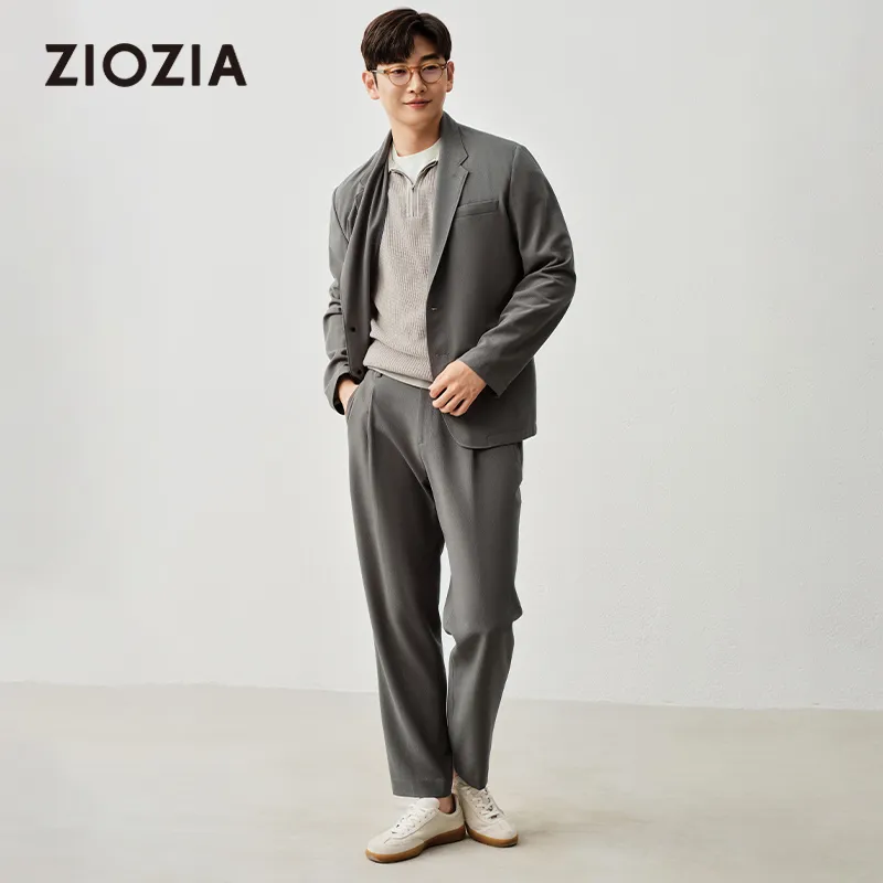 ZIOZIA x TONGQINNANZHUANG Summer Casual Pants Men's Green-5
