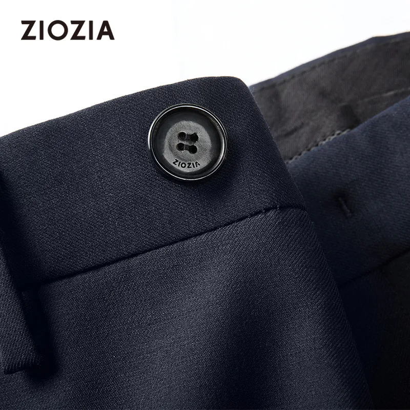 ZIOZIA x TONGQINNANZHUANG Spring Suit Trouser Men's Navy Blue-3