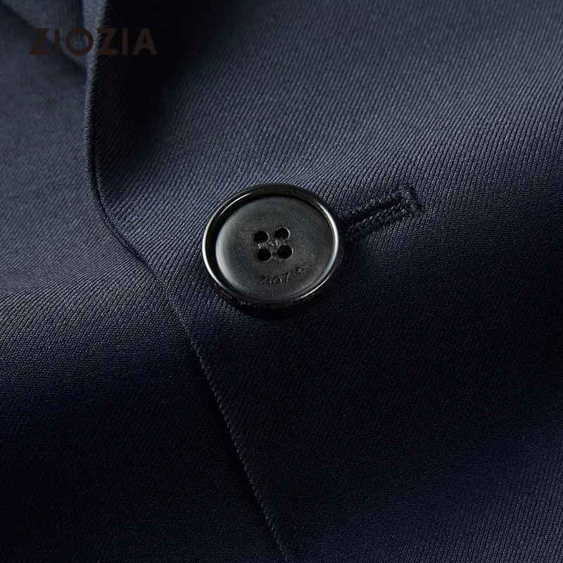 ZIOZIA x TONGQINNANZHUANG Spring Business Suit Men's Navy Blue-4