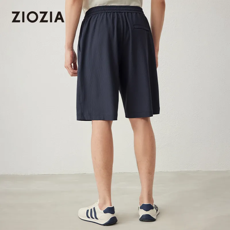 ZIOZIA Casual Shorts Men's Navy Blue-4