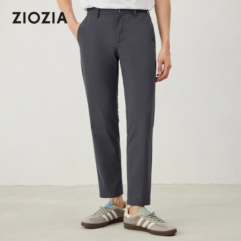 ZIOZIA Casual Pants Men's Charcoal Gray-1
