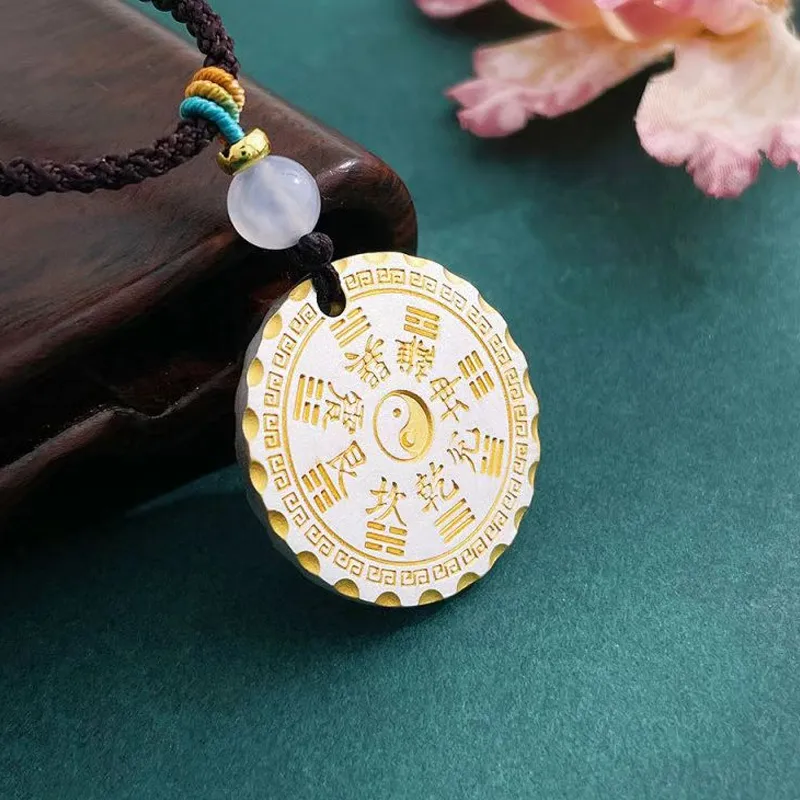 ZHONGLING 999 Fine Silver Sterling Silver Necklaces Women's-2