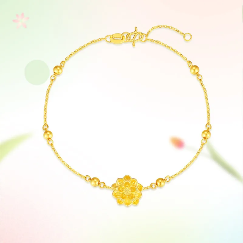 ZHONGLING Gold Bracelet Women's-3