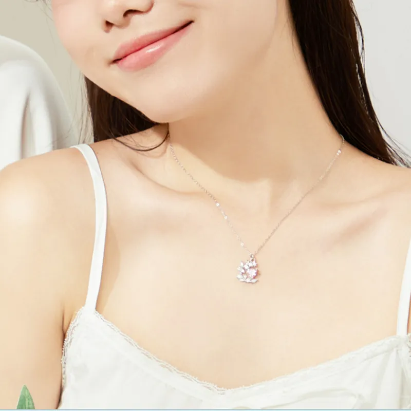 ZHONGLING 999 Fine Silver Necklaces Women's-2
