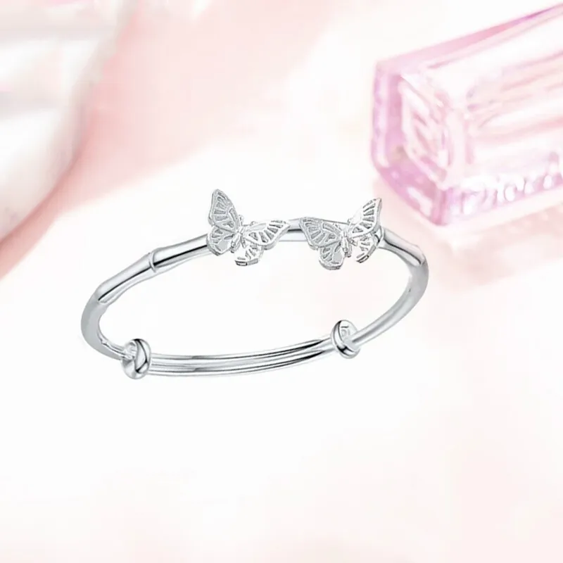 ZHONGLING 999 Fine Silver Bangles Women's-5