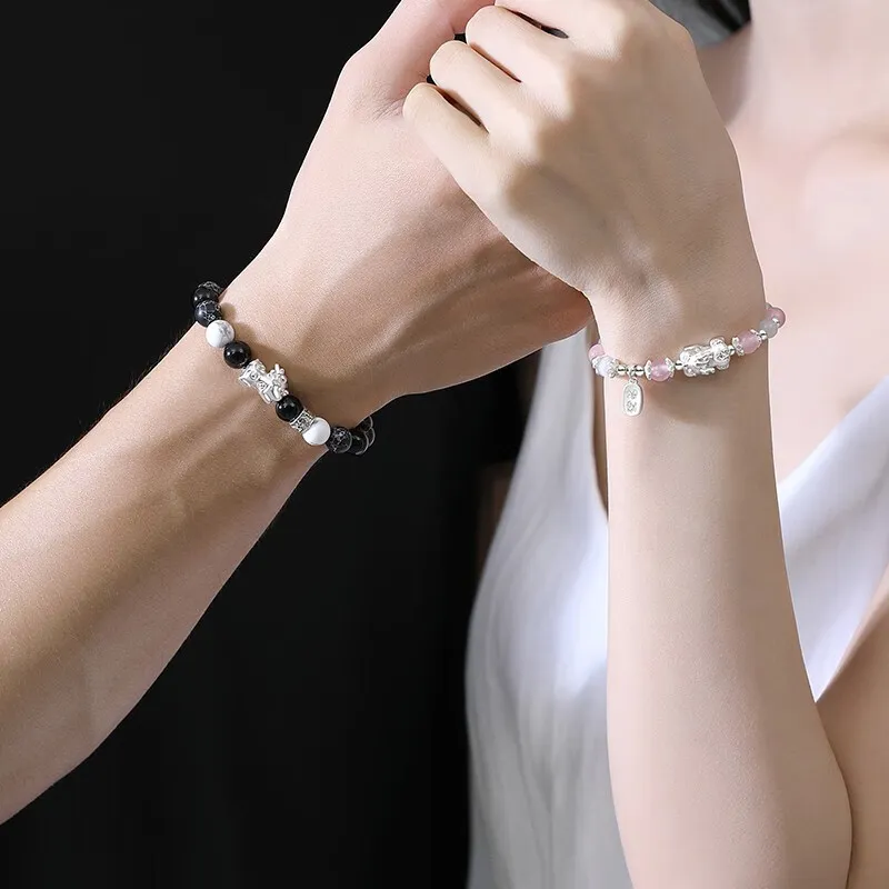 ZHONGLING Obsidian Jade Bracelets Unisex-2