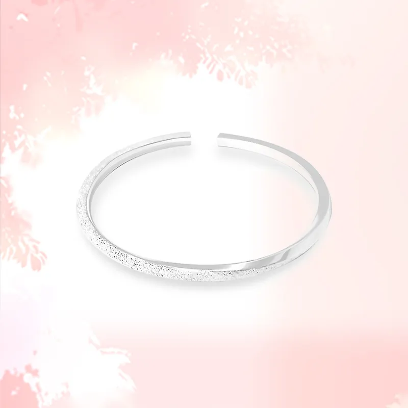 ZHONGLING 999 Fine Silver Bangles Women's-5