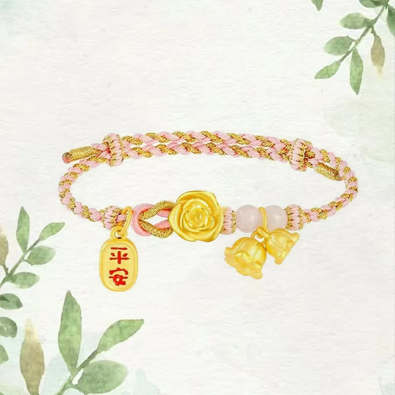 ZHONGLING Gold Bracelet Women's-5