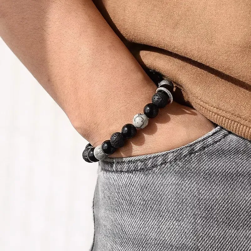ZHONGLING Obsidian Bracelets Unisex-11