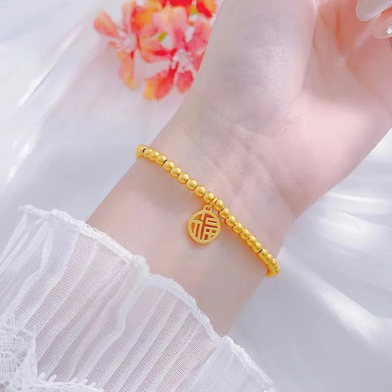 ZHONGLING Gold Bracelet Women's-3