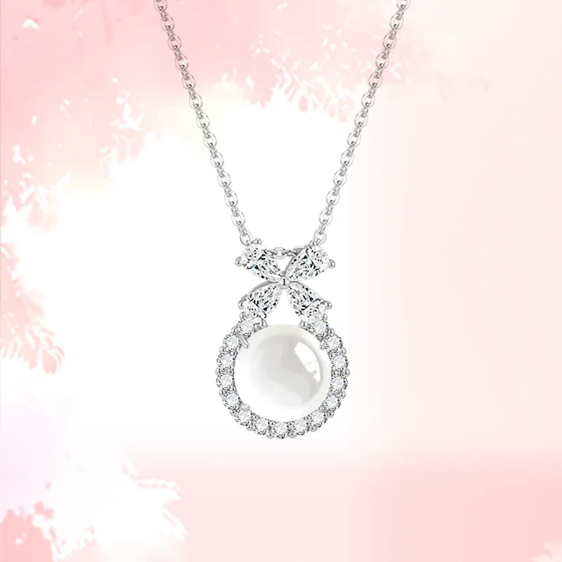 ZHONGLING Chalcedony Necklaces Women's-5