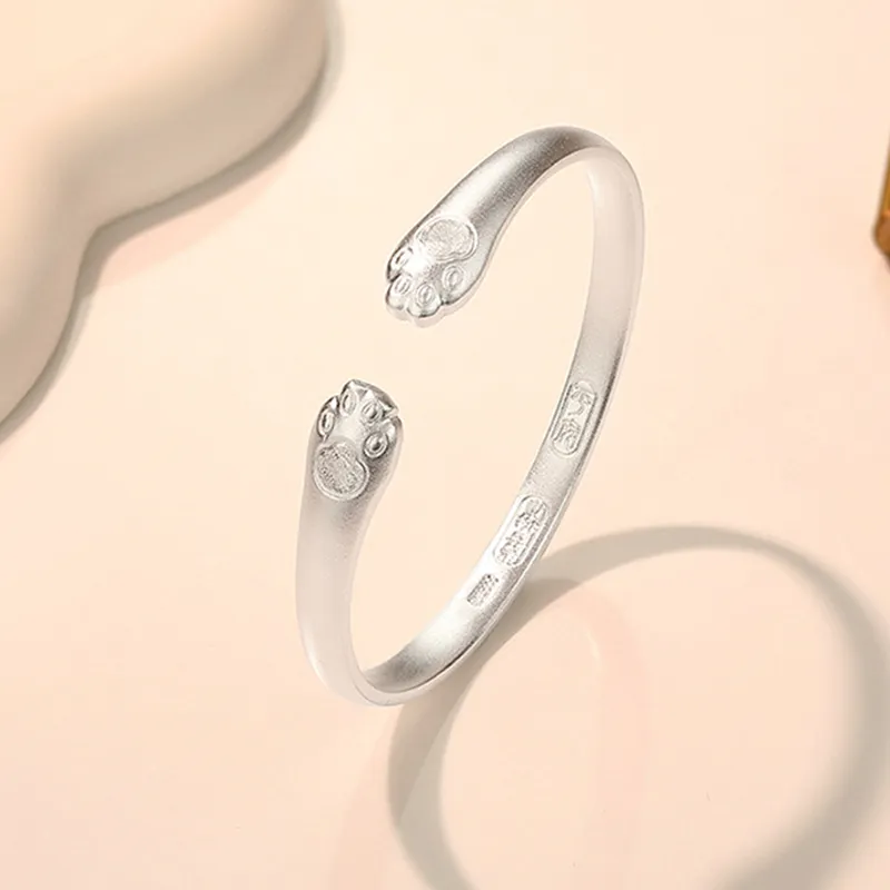 ZHONGLING 999 Fine Silver Sterling Silver Bracelets Women's-1